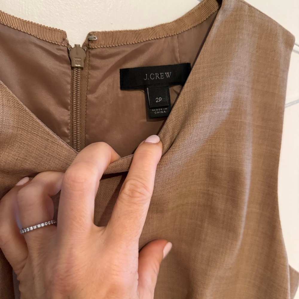 J. Crew Tan Sleeveless Top